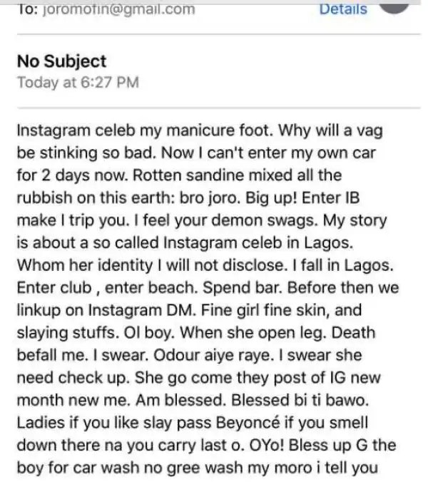 Man Exposes Lagos Big Girl with Smelly V*gina... See Rib-Cracking Details